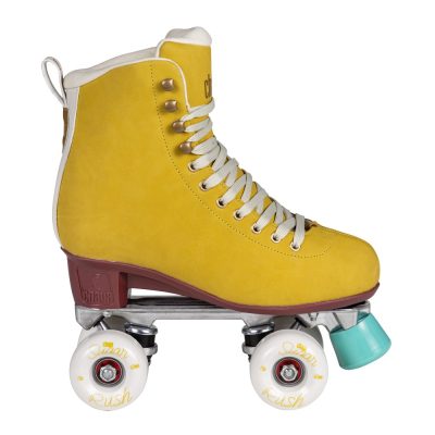 Chaya Melrose Deluxe Amber Yellow Quad Roller Skates - Κίτρινα τετράγωνα πατίνια με 4 ρόδες για ενήλικες|Rollaround