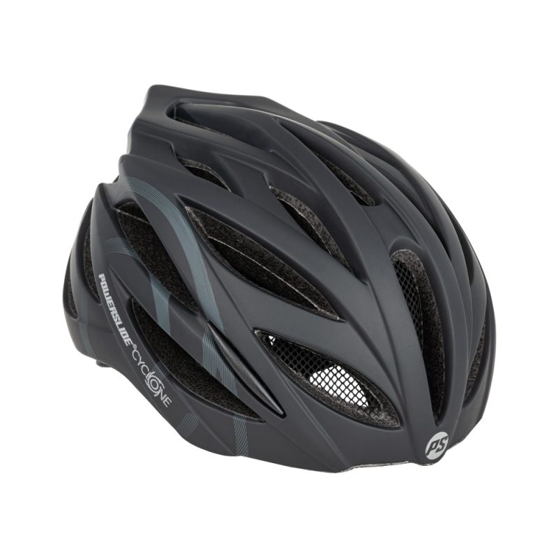 Powerslide Cyclone Black Race Helmet For Adults - Μαύρο αγωνιστικό κράνος ενηλίκων|Rollaround