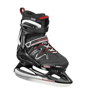 Rollerblade Black Ice Skates Comet XT - Μαύρα ρυθμιζόμενου μεγέθους παγοπέδιλα για παιδιά|Rollaround